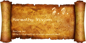 Harmathy Vivien névjegykártya